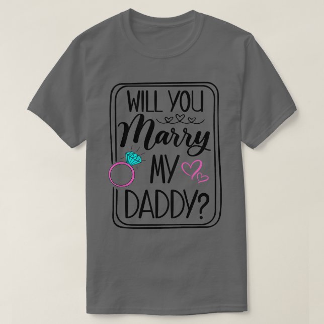Bards kommer att du marry min pappa Förlovning Mam T Shirt (Design framsida)