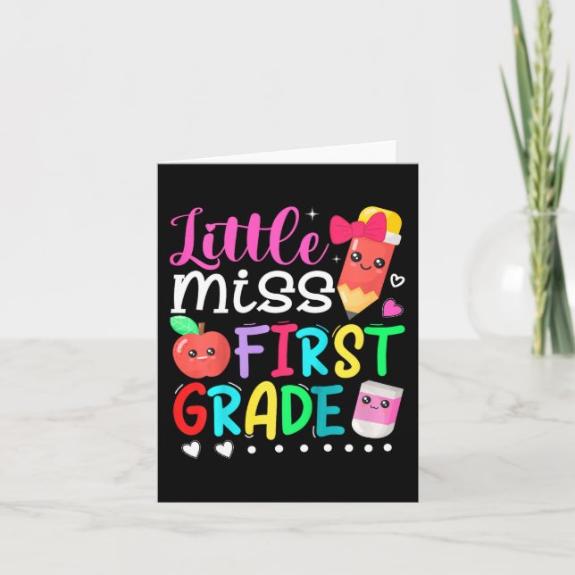 Bards Little Miss First Klass Back to school 1st G Kort (Framsida)