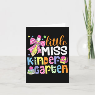 Bards Little Miss Kindergarten Girl Back to school Kort