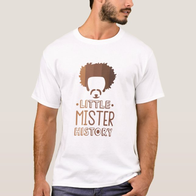 Bards Little Mister History Black Boy Melanin P T Shirt (Framsida)