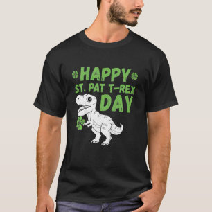 Bards Lycklig St Pat T Rex Day Dinosaur St Patrick Shirt