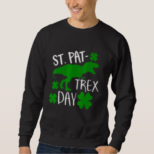 Bards Lycklig St Pat Trex Day Dino Patricks Småbar Lång Ärmad Tröja
