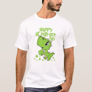 Bards Lycklig St Pat Trex Day Dino St Patricks Tod T Shirt