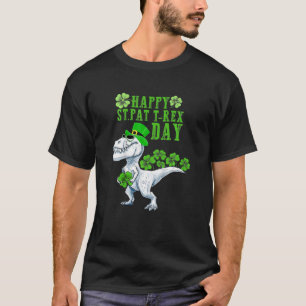 Bards Lycklig St Pat Trex Day Dinosaur Patricks Da T Shirt