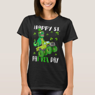 Bards Lycklig St Pat Trex Dino-St patricks day til T Shirt