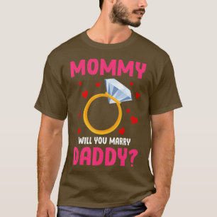 Bards Mamma kan du gifta dig med pappa Funny Gifte T Shirt