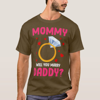Bards Mamma kan du gifta dig med pappa Funny Gifte T Shirt