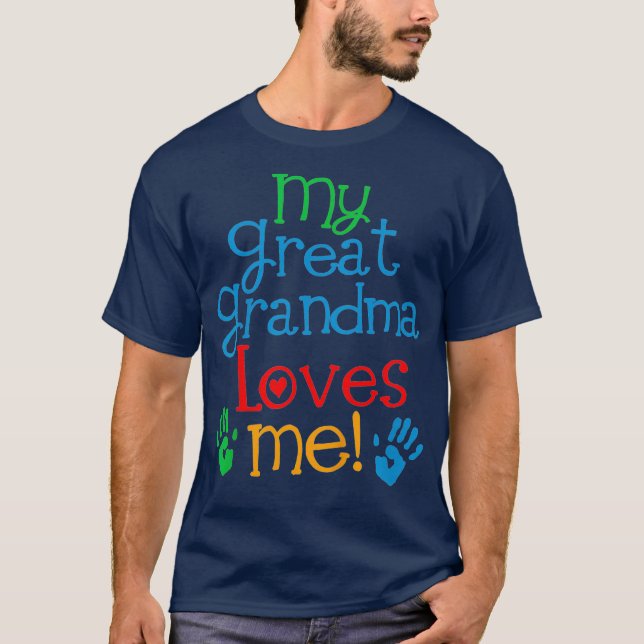 Bards Min Underbara mormor Kärlek Me Grandson T Shirt (Framsida)