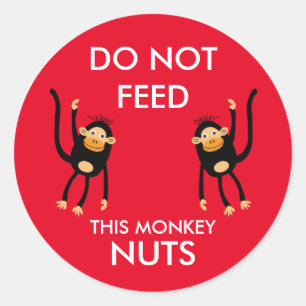Bards Nöt Allergy Warning Runt Klistermärke