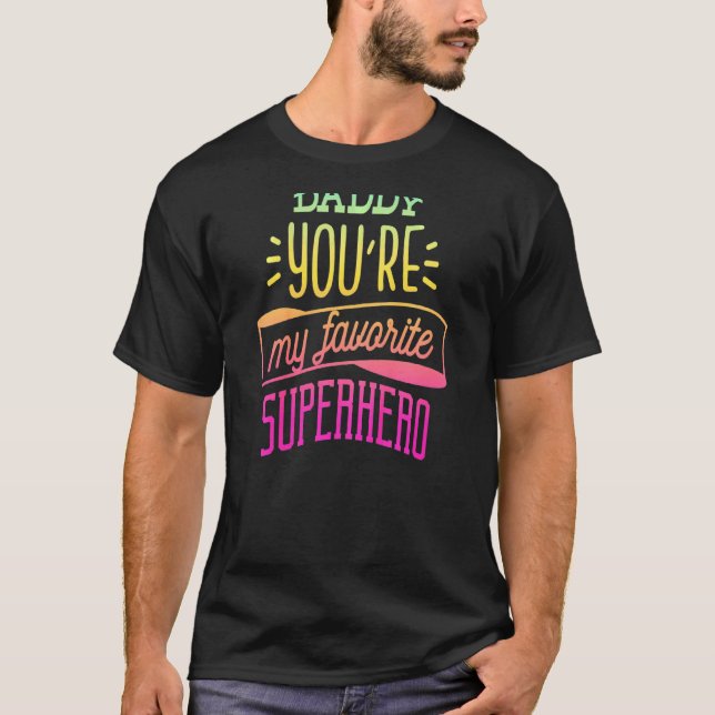 Bards pappa, du är min favoritsuperhjälte för flic t shirt (Framsida)