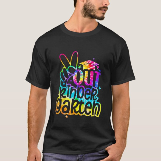 Bards Peace Out Kindergarten Studenten förra dagen T Shirt (Framsida)