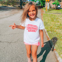 Bards Peace Out Second Klass T-Shirt in Rosa