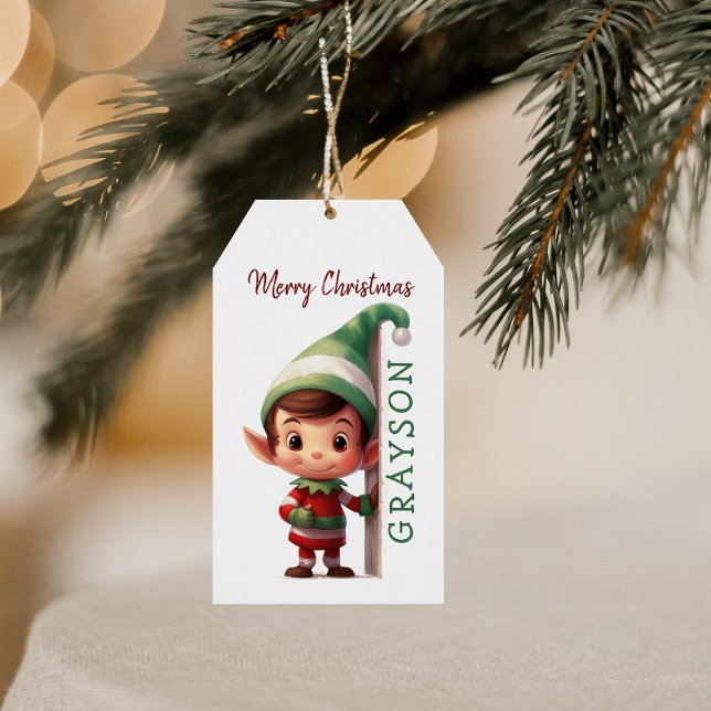 Bards Personlig Elf-jul Presentetikett (Skapare uppladdad)