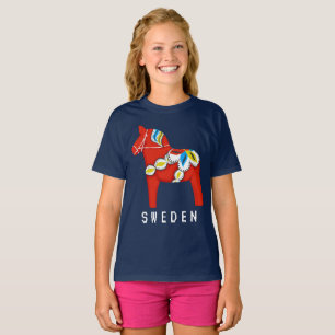 Bards Red Dala Horse T-Shirt