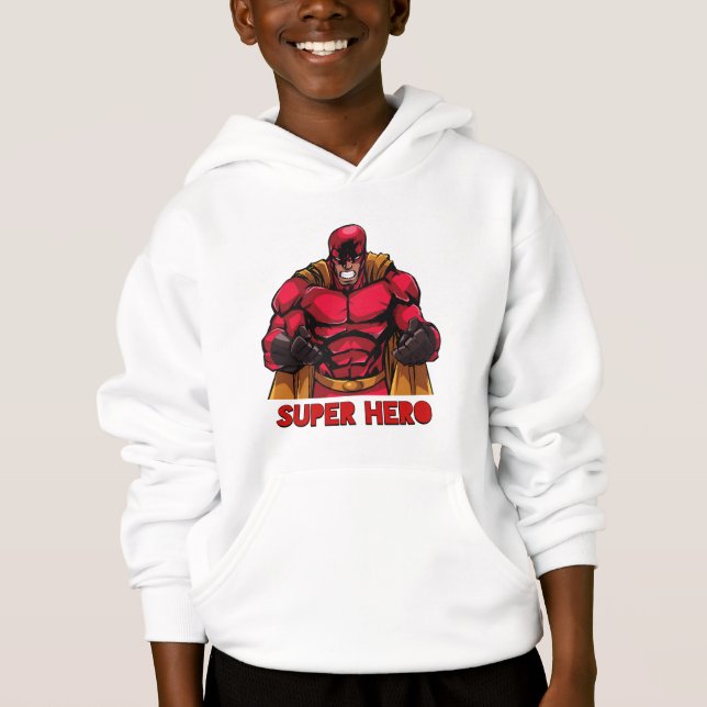 Bards Red Superhjälten Pullover Hoodie ♧ ♧ ♧ ♧ T Shirt (Framsida)