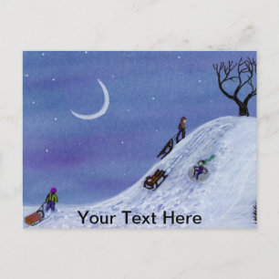 Bards Sledding Vykort