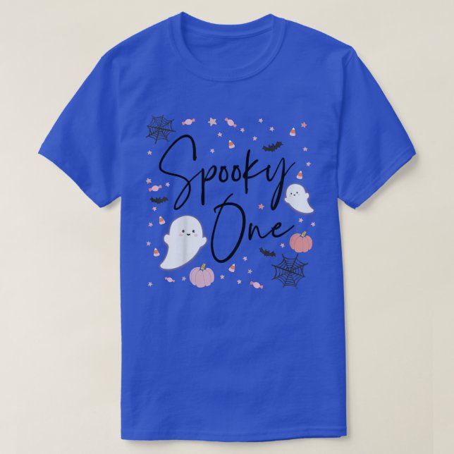 Bards Spooky En Flicka 1:a födelsedag Rosa T Shirt (Design framsida)
