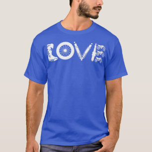 Bards Supercross Motocross-växeln Kärlek Tävling T Shirt