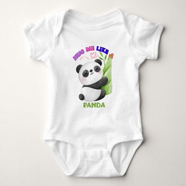 Bards T-Shirt - Hug mig som en Panda 🐼 (Framsida)