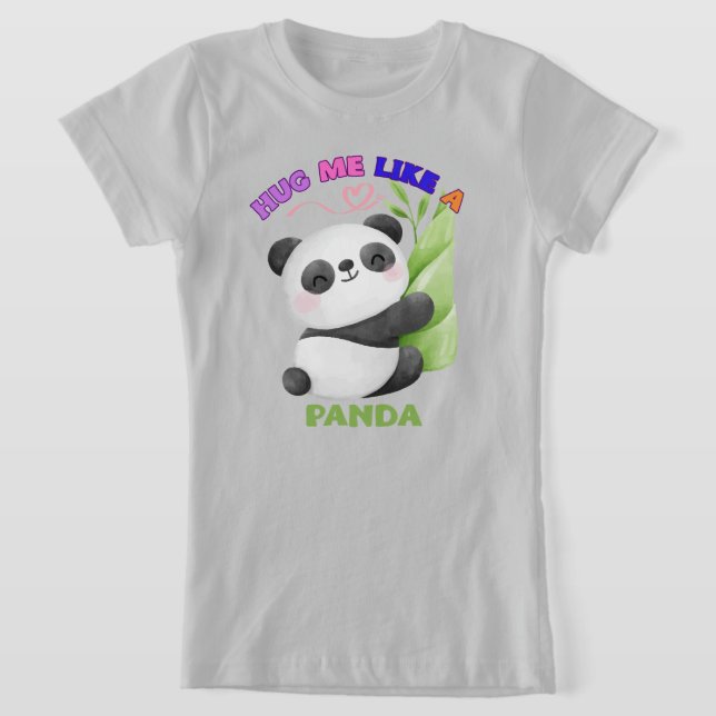 Bards T-Shirt - Hug mig som en Panda 🐼 (Laydown)