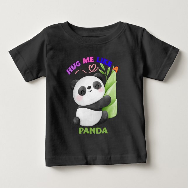 Bards T-Shirt - Hug mig som en Panda 🐼 (Framsida)
