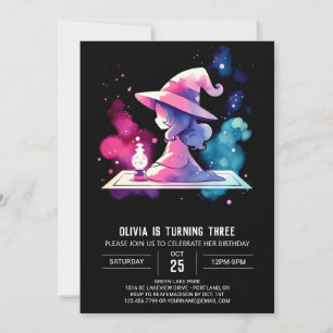Bards Whimsical Wizard Birthday Inbjudningar