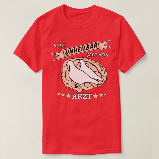 Bärduva fancid Det är obotligt T Shirt (Design framsida)