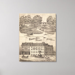 Bardwell hus i Rutland Vermont Canvastryck