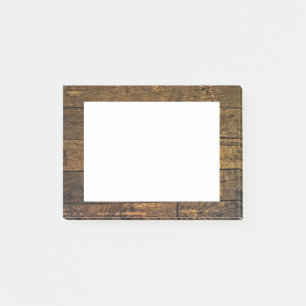 Bare Åldras Wood Panel Gräns Post-it Block