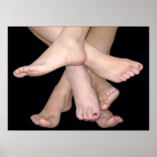 Bare Feet Art Poster (Framsidan)