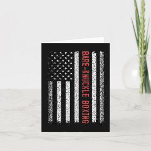 Bare-fingle Boxing American Flagga 4:e juli Kort