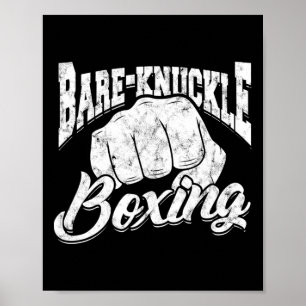 Bare-fingle-Boxing - Bare-lägg-sport och Fitne Poster