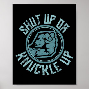 Bare-fingle-boxning - Håll käft eller knip upp Poster