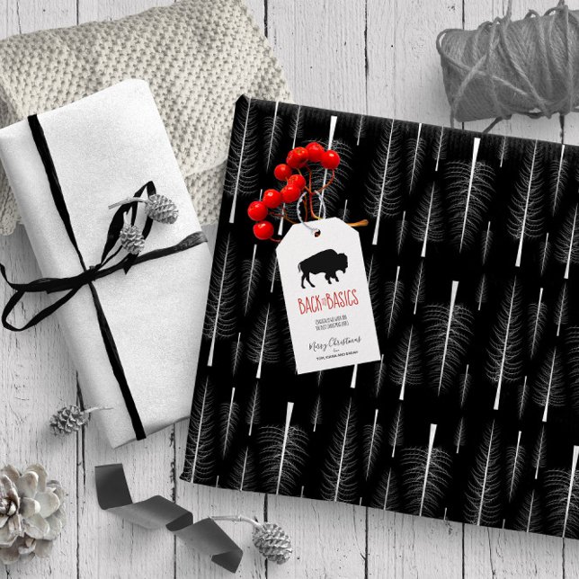 Bare Fir Träd White på valfri Färg ID877 Presentpapper (Skapare uppladdad)