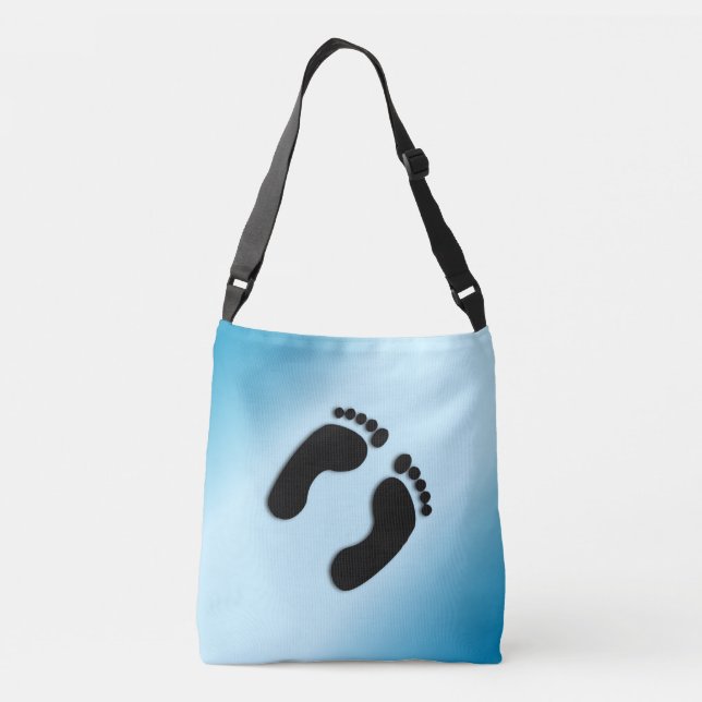 Bare fotavtryck axelväska (Baksida)