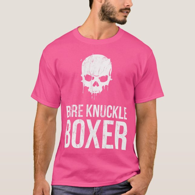 Bare Knuckle Boxer Tshirt for Pugilist Bare Fist T Shirt (Framsida)