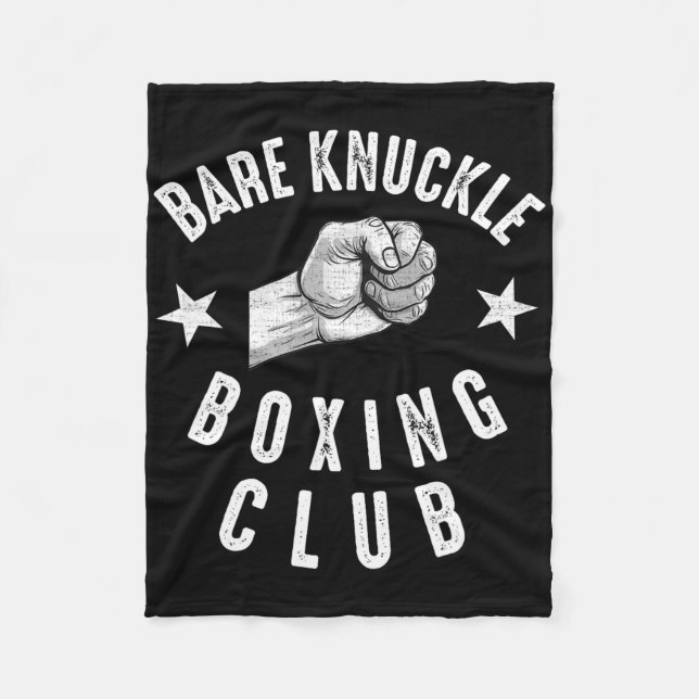 Bare Knuckle Boxing Manar Fighting Knuckle Figh Fleecefilt (Framsidan)