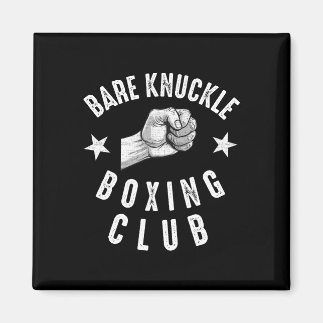 Bare Knuckle Boxing Manar Fighting Knuckle Figh Magnet (Framsidan)