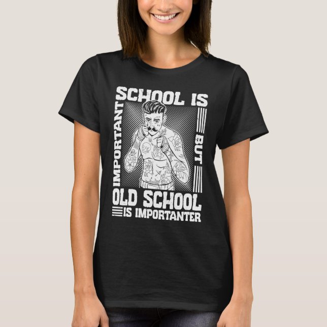 Bare Knuckle Boxing Outfit Old school Boxer MMA Fi T Shirt (Framsida)