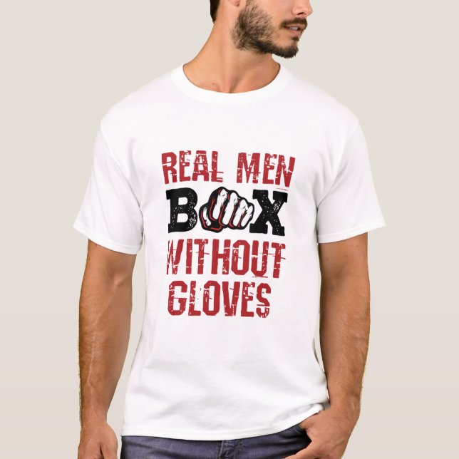Bare Knuckle Boxing Real Manar box utan handskar T Shirt (Framsida)