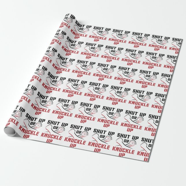 Bare Knuckle Boxing Up eller Knuckle Up Presentpapper (Utrullad)