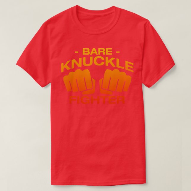 Bare Knuckle Fighter Combat Sports T Shirt (Design framsida)