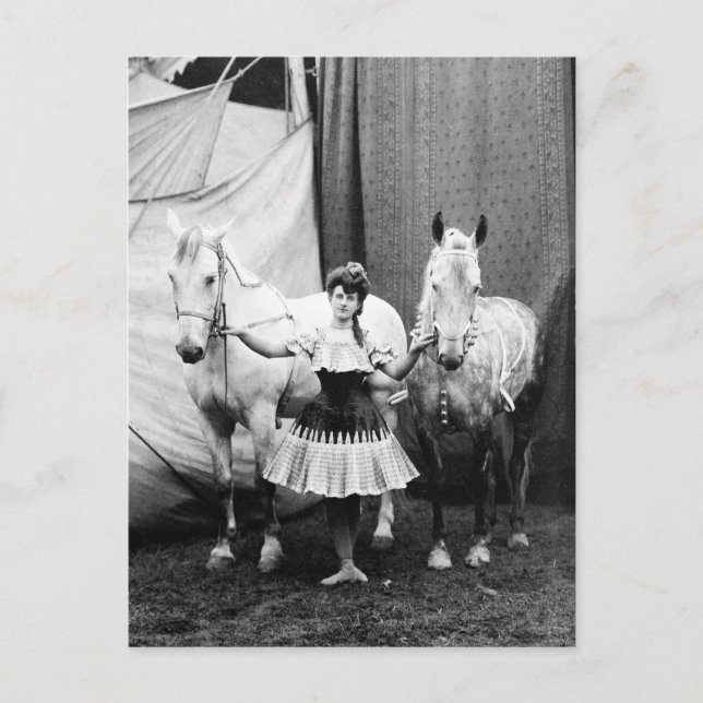 Bareback Girl: 1904 Vykort (Framsida)
