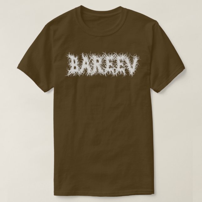 Bareev Death Metall Heavy Metall Black Metall T Shirt (Design framsida)