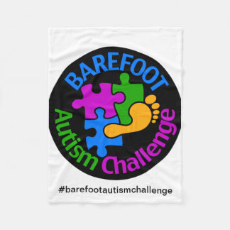 Barefoot Autism Challenge Blanket Fleecefilt