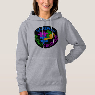 Barefoot Autism Utmana kvinnors hodie T Shirt