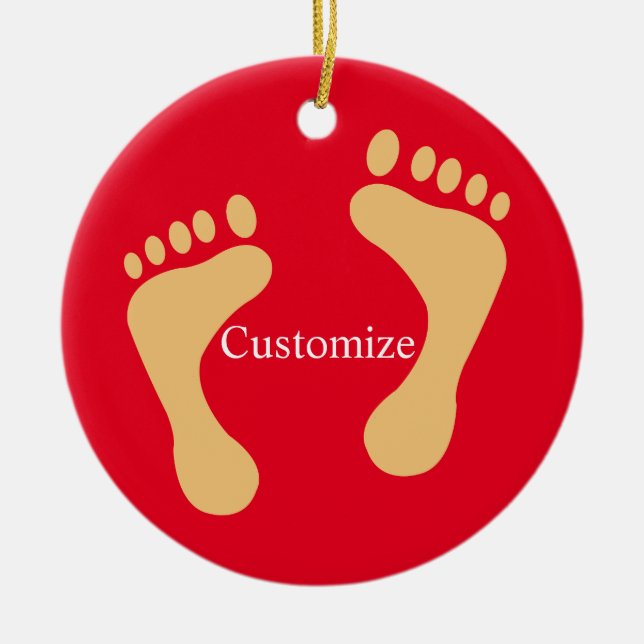 Barefoot Beach Bum Thunder_Cove Julgransprydnad Keramik (Framsidan)