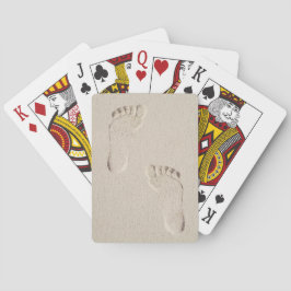 Barefoot Footprint i Sand Casinokort
