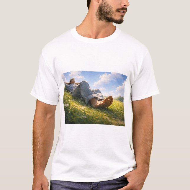 Barefoot guy t shirt (Framsida)