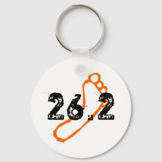 Barefoot Marathon Keychain Nyckelring